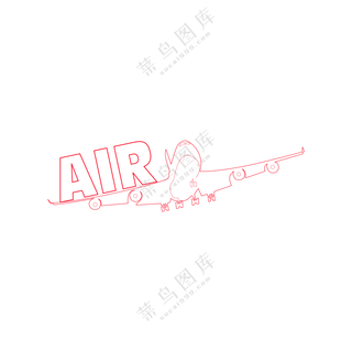 跨境空运快速送达标识