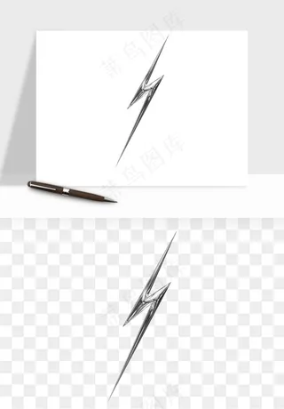 立体潮流金属质感小装饰png免抠