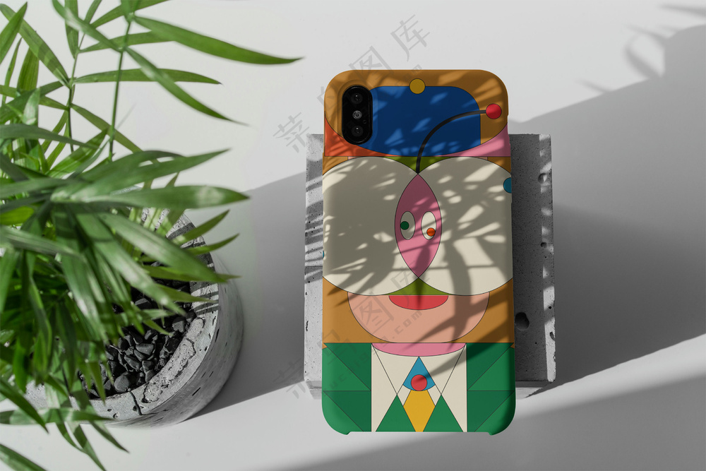 iPhoneX文创手机壳样机手机壳印花贴图样机-11
