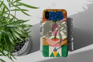 iPhoneX文创手机壳样机手机壳印花贴图样机-11