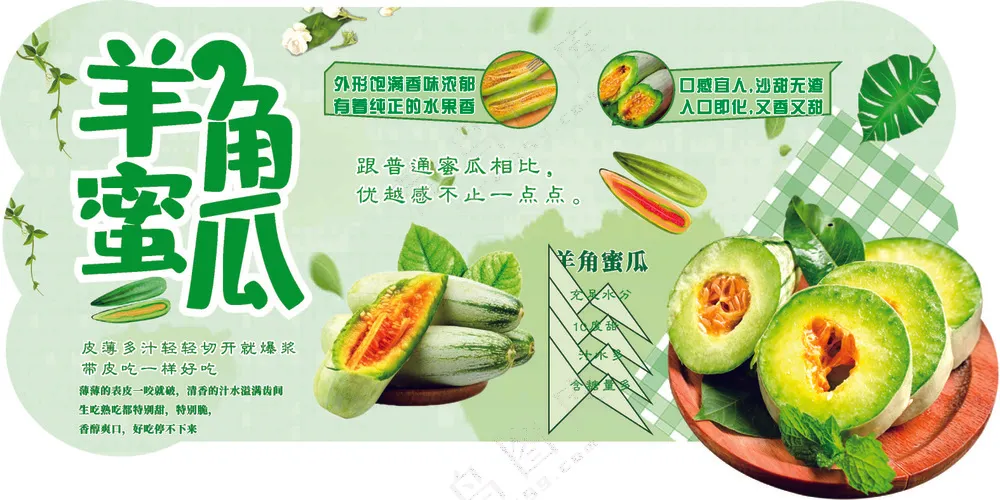 羊角蜜水果吊牌图片