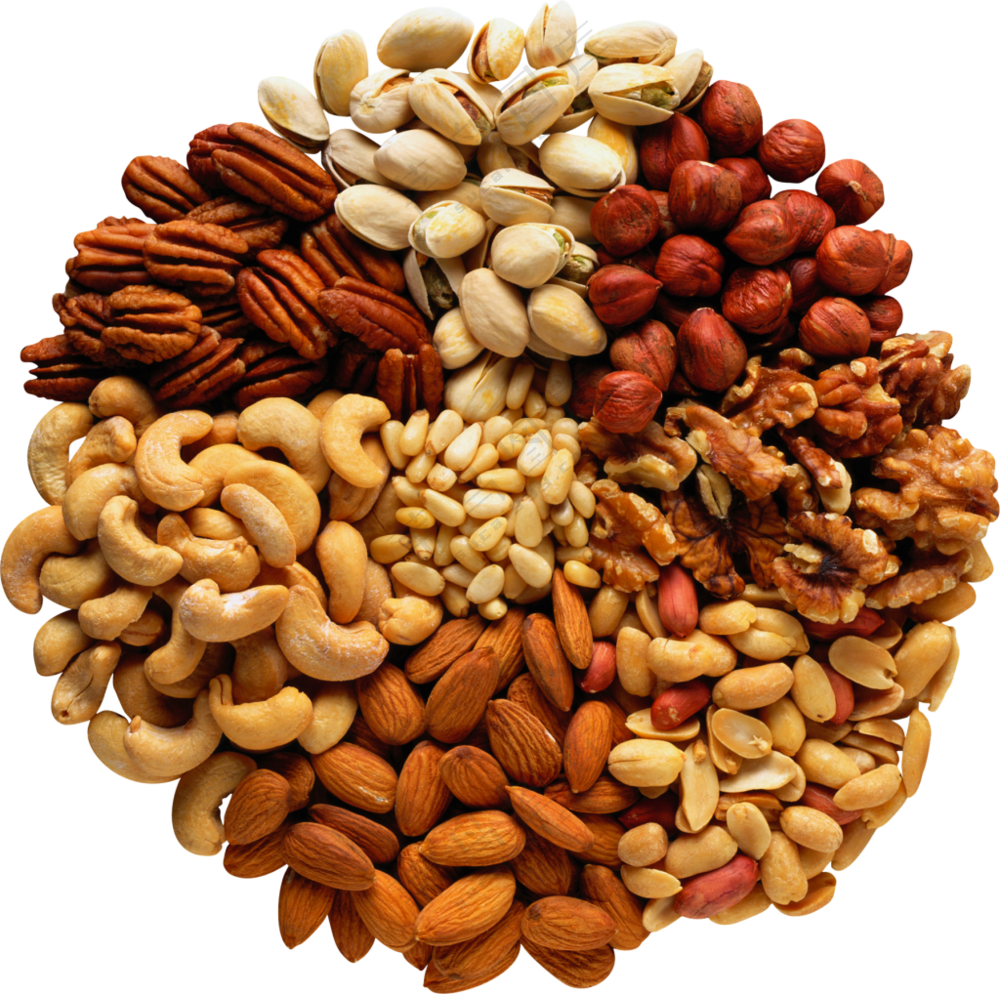 碧根果腰果仁与花生米免抠图片素材