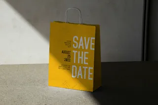 04咖啡奶茶包装袋样机纸袋手提袋外卖袋样机