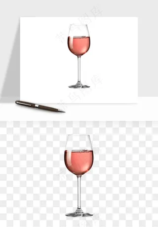 红酒玻璃酒杯png免抠