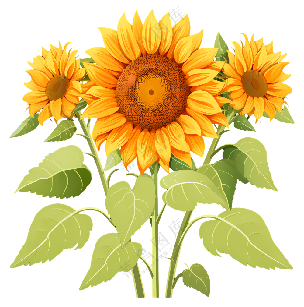 美丽的黄色向日葵