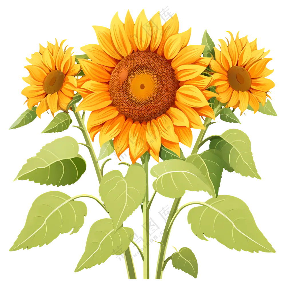 美丽的黄色向日葵