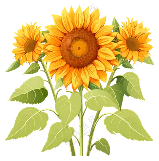 美丽的黄色向日葵