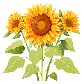 美丽的黄色向日葵