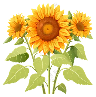 美丽的黄色向日葵
