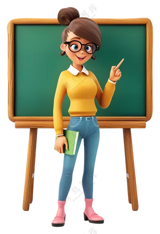 正在讲课的教师