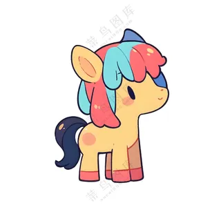 小马卡通图案