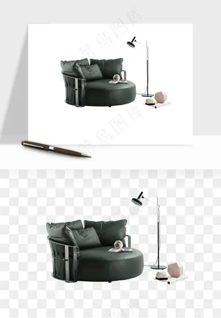 现代沙发家具png免抠