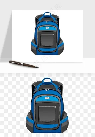 卡通书包背包双肩包png免抠