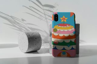 iPhoneX文创手机壳样机手机壳印花贴图样机-10