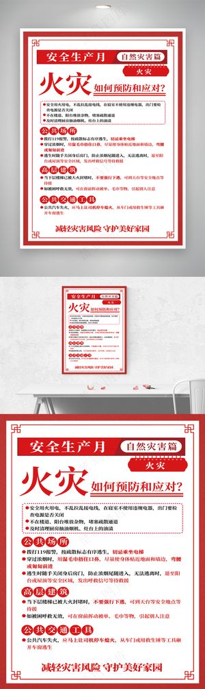 自然灾害预防知识套图