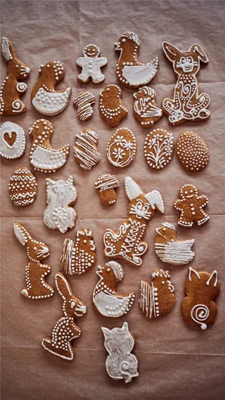 圣诞节姜糖饼干图片