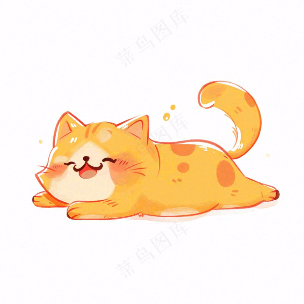 小猫猫咪宠物动物卡通插画免抠