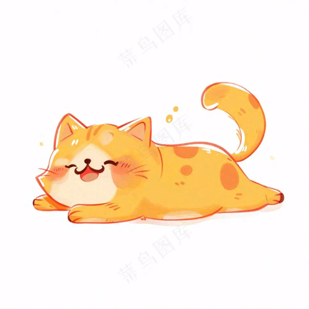 小猫猫咪宠物动物卡通插画免抠