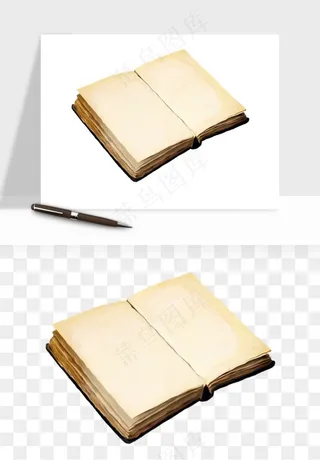翻开书籍打开书本png免抠