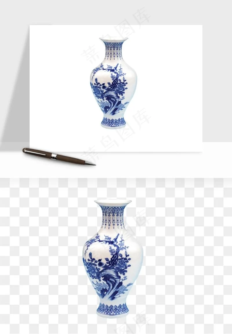青花瓷陶瓷png免抠