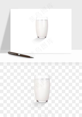飞溅的牛奶牛奶杯元素png免抠