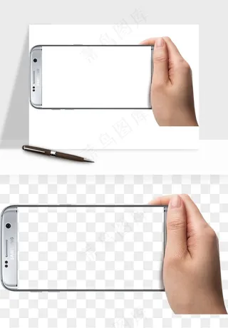 手拿手机素材png免抠