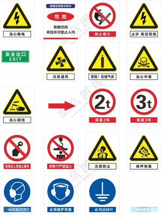 当心触电 禁止烟火止步高压危险设计