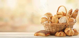 面包蛋糕甜点美食摄影图