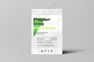 八边封塑料袋包装袋印刷效果图贴图样机食品自立袋样机-1