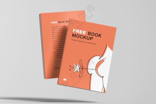 17硬壳书籍书本画册封面样机