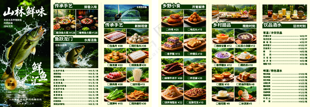 鲜鱼菜单