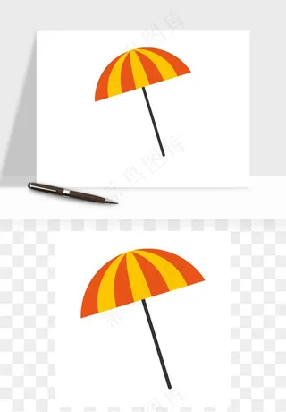 沙滩游泳度假休闲png免抠