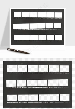 电影黑胶胶片元素png免抠