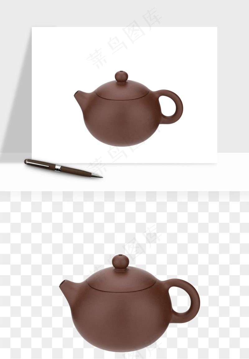 中国风茶壶茶几png免抠图