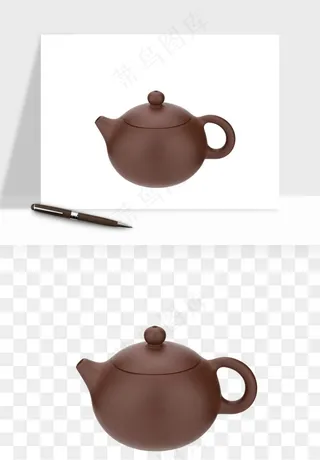 中国风茶壶茶几png免抠图
