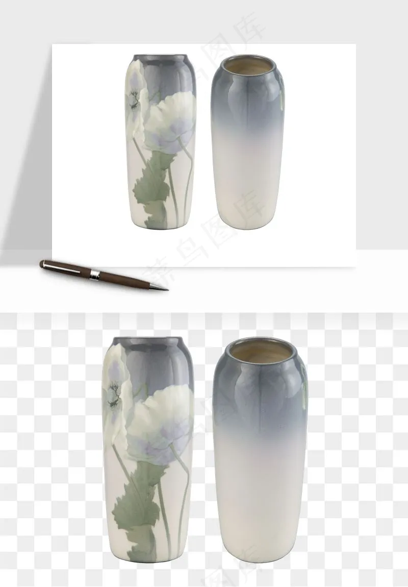花瓶摆件陶瓷png免抠