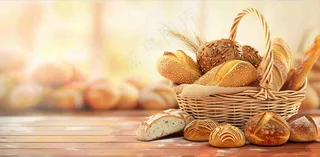 面包蛋糕甜点美食摄影图