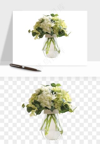 花瓶摆件花艺png免抠图