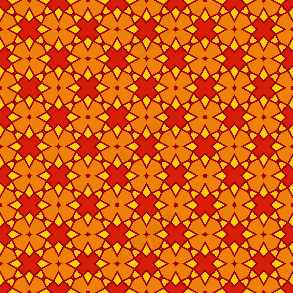 复古几何花纹无缝图案