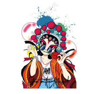 国潮人物免扣素材