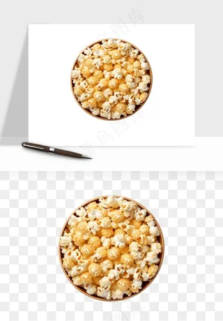 爆米花小吃png免抠