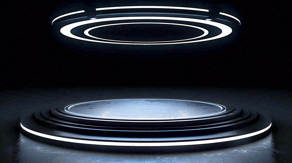 数码科技线光几何背景