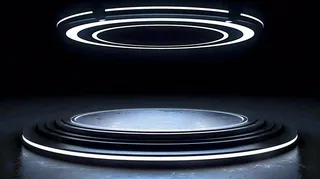 数码科技线光几何背景