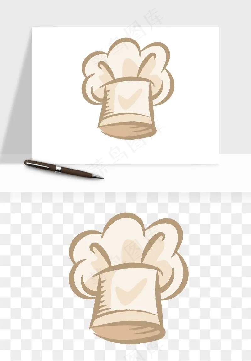 卡通厨师帽子png免抠