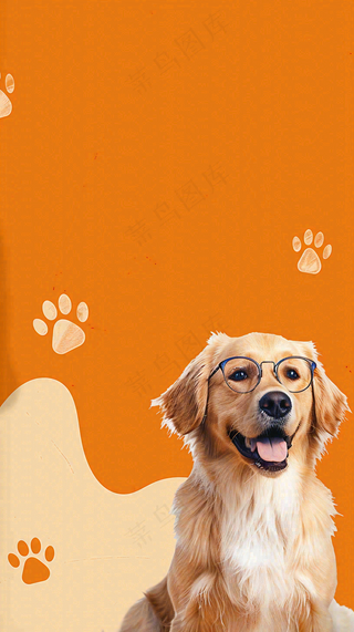 宠物常识宠物攻略猫狗卡通插画背景