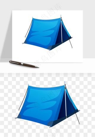 帐篷露营篝火png免抠