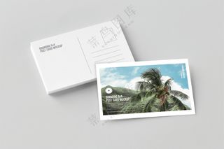 09明信片样机名片贺卡卡片请柬文创展示样机PSD素材