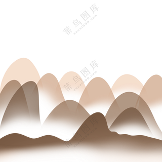 水墨远山意境写意山水画面(220)2000x2000