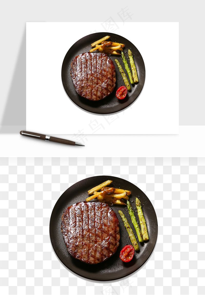 实物烧烤烤肉美食png免抠