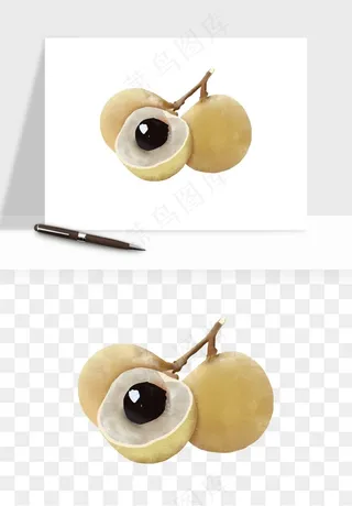 龙眼桂圆水果png免抠